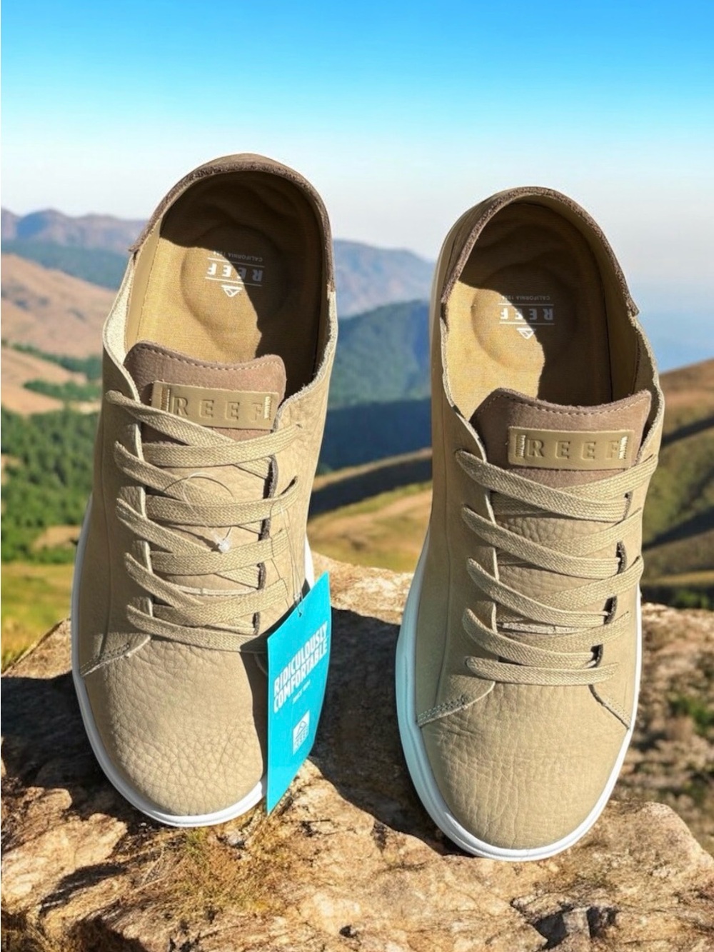 Reef Swellsole Terramar Leather Men’s Size 11 Casual Sneakers